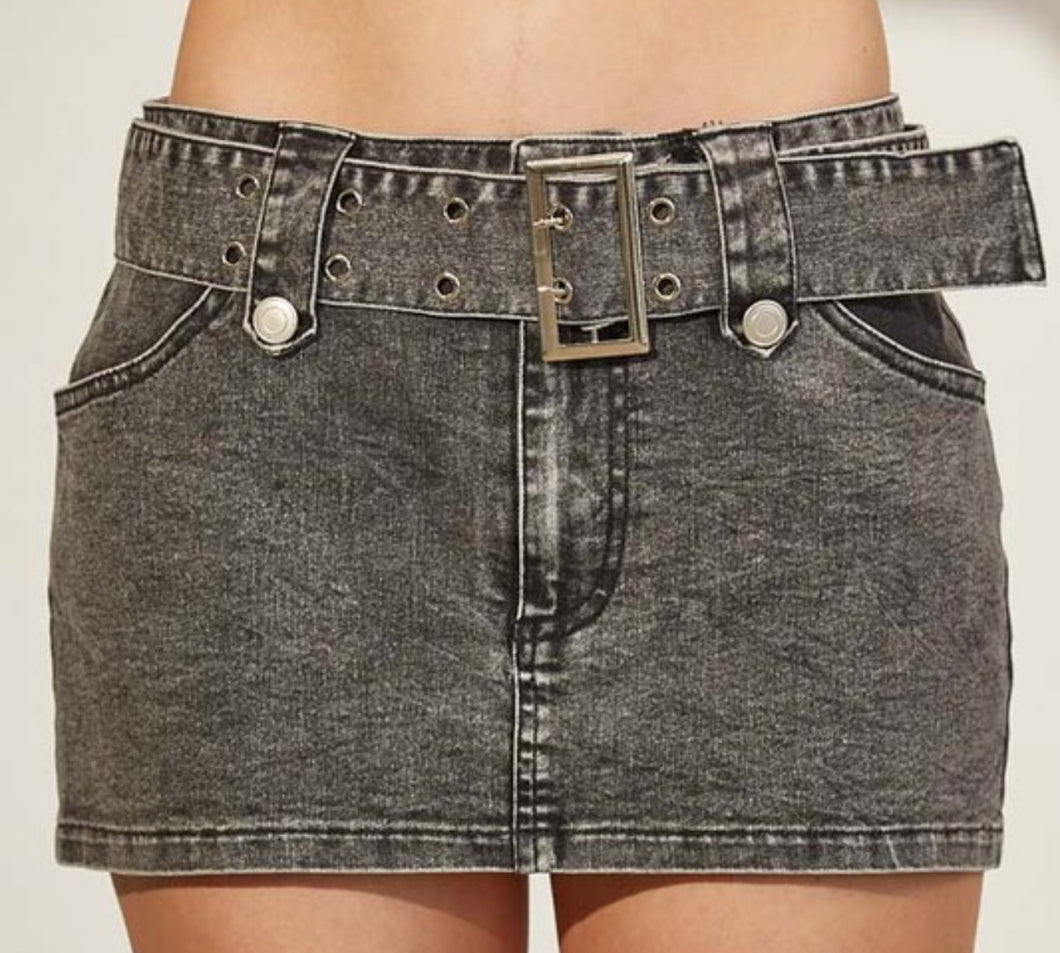 MINI DENIM SKORT